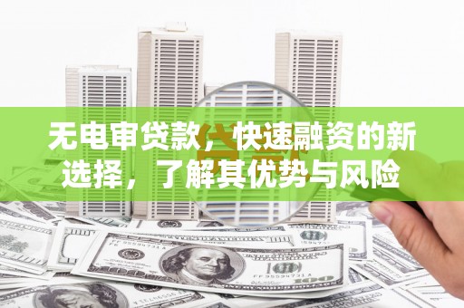 民勤无电审贷款，快速融资的新选择，了解其优势与风险