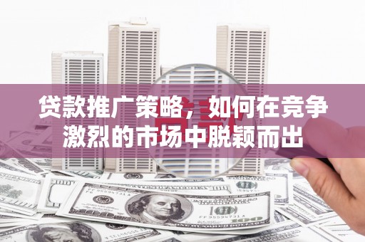 苏家屯贷款推广策略，如何在竞争激烈的市场中脱颖而出