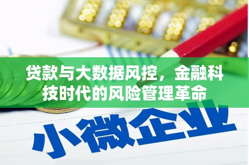 西丰贷款与大数据风控，金融科技时代的风险管理革命