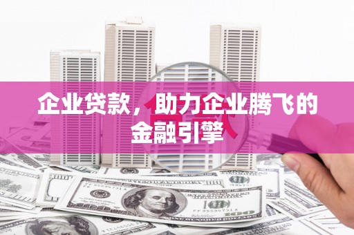 泗阳企业贷款，助力企业腾飞的金融引擎