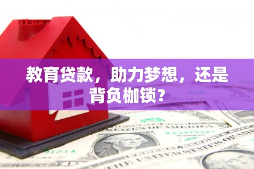 芦洲教育贷款，助力梦想，还是背负枷锁？