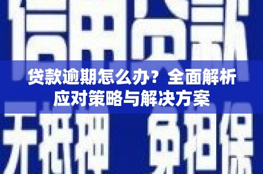 榆树贷款逾期怎么办？全面解析应对策略与解决方案