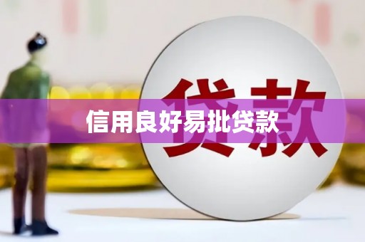 东胜信用良好易批贷款