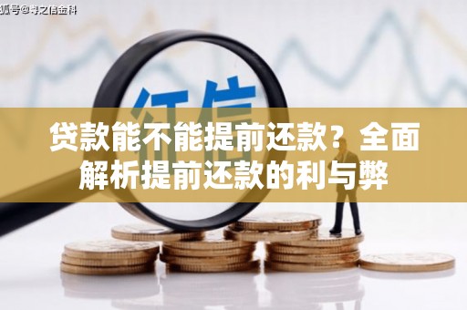 双清贷款能不能提前还款？全面解析提前还款的利与弊