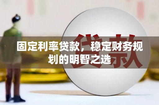 成武固定利率贷款，稳定财务规划的明智之选